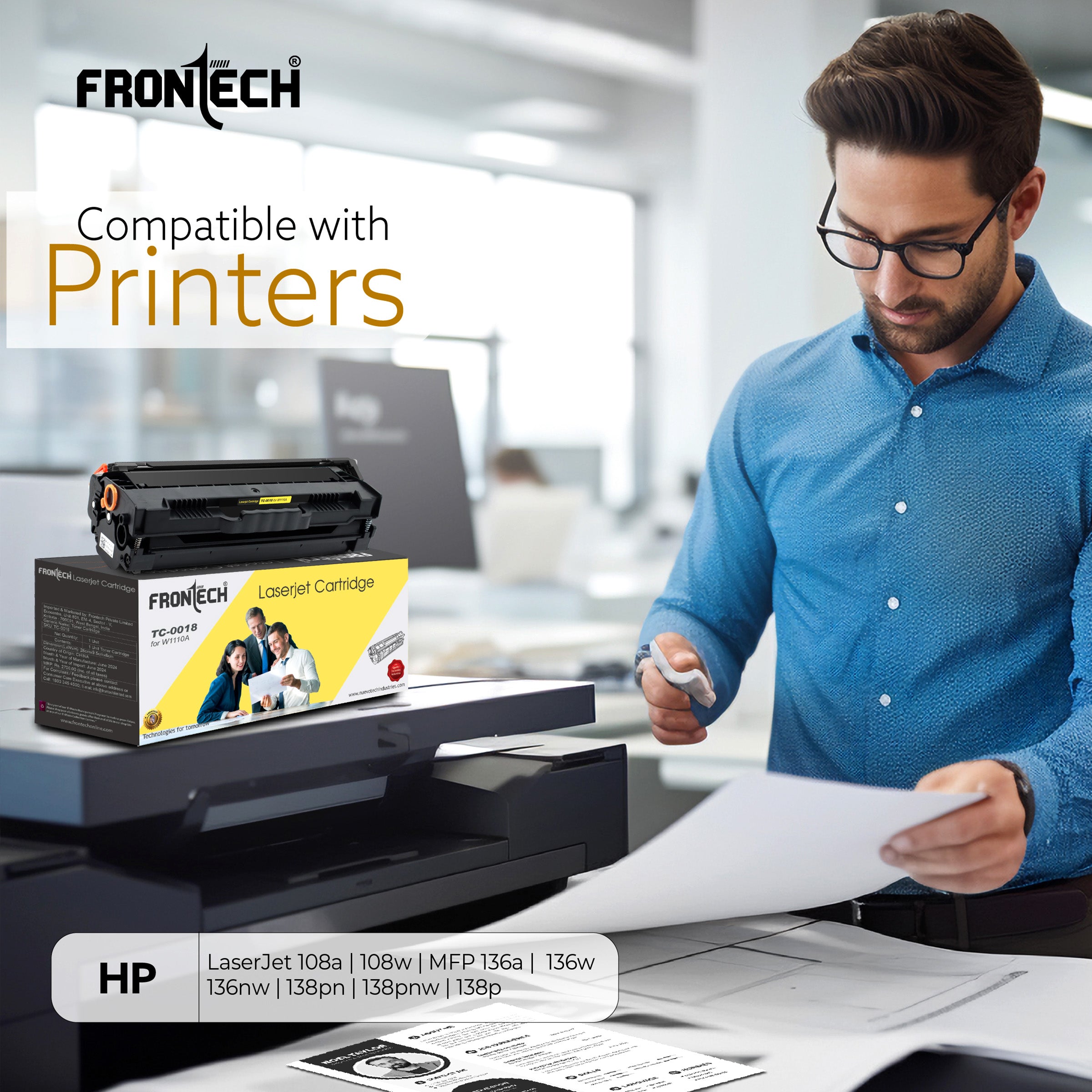 Frontech W1110A Toner Cartridge | Compatible with HP Laser 108 & MFP 136 Series (TC-0018) Frontech W1110A Toner Cartridge | Compatible with HP Laser 108 & MFP 136 Series (TC-0018)